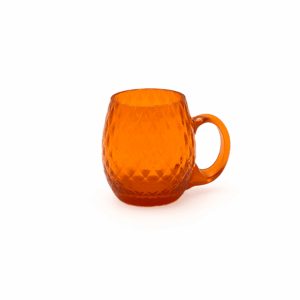 Třetinka káro oranžová