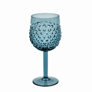 Sklenice na víno kolekce hobnail ananas modrý kouř