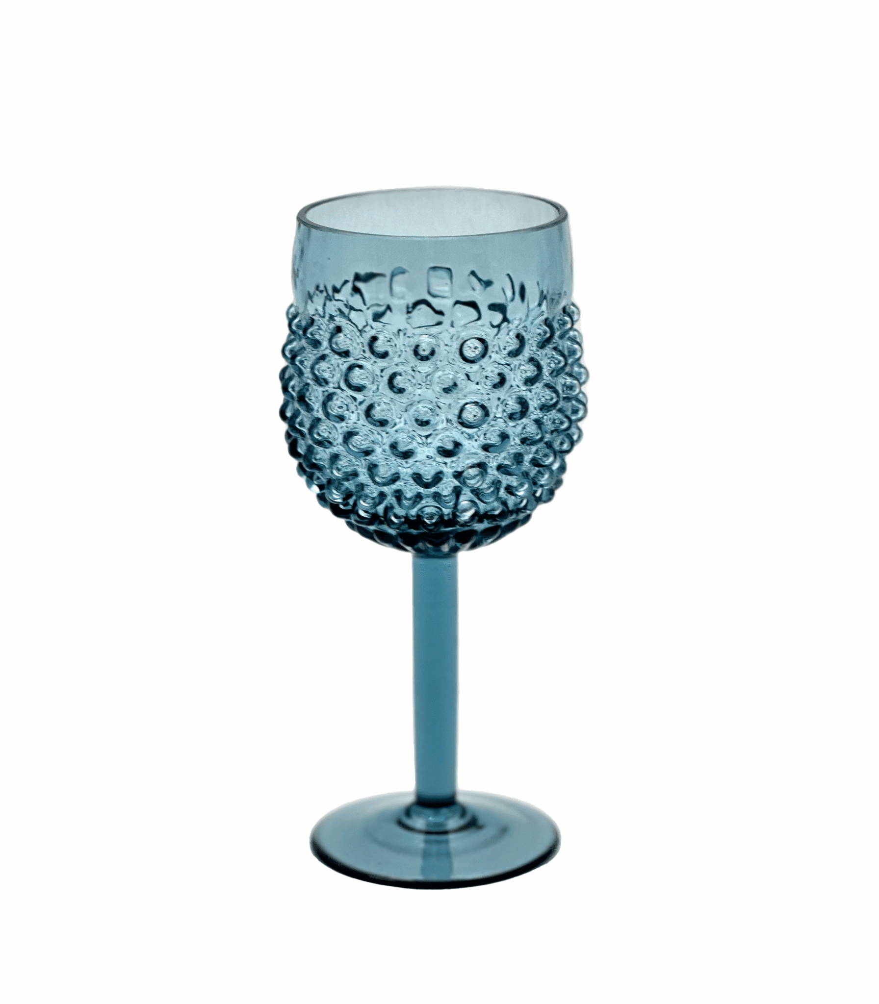 Sklenice na víno kolekce hobnail ananas modrý kouř