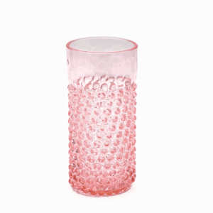 Kolekce ananas hobnail sklenice růžová long