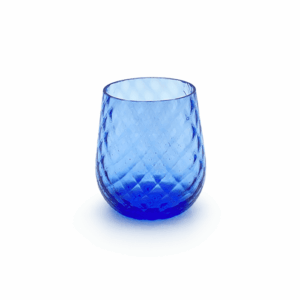 Sklenice káro modrá