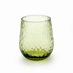 Sklenice s optikou lesní zelená