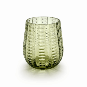 Sklenice s optikou lesní zelená