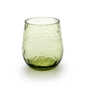 Sklenice 0,2l - Kytka - lesní zelená