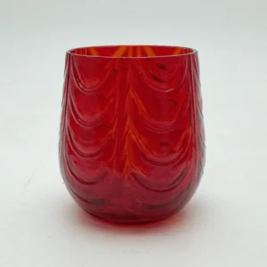 Sklenice 0,2l - Česaná - granát