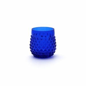 Sklenice kolekce ananas hobnail tmavě modrá