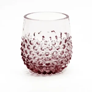 Sklenice 0,2l - Hobnail - Ananas - fialka ametyst