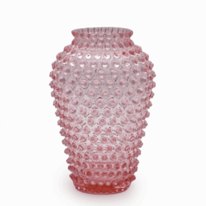 Kolekce ananas hobnail váza růžová