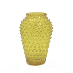 Váza 21cm – Hobnail – Ananas – žlutá