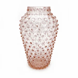 Váza 21cm – Hobnail – Ananas – růžová
