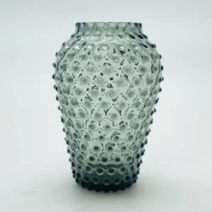 Váza 21cm – Hobnail – Ananas – kouř