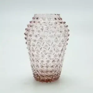 Váza 21cm – Hobnail – Ananas – fialka ametyst