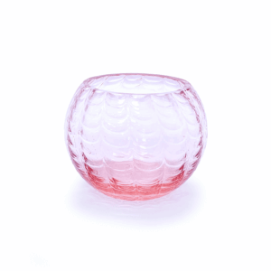 Váza káro růžová