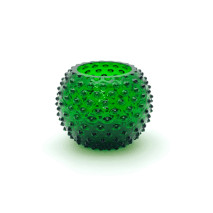 Skleněná Váza Ananas tmavá zelená