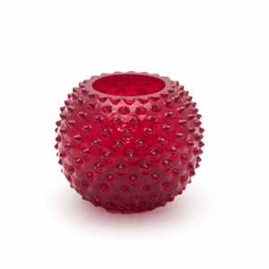 Váza ananas hobnail granátová