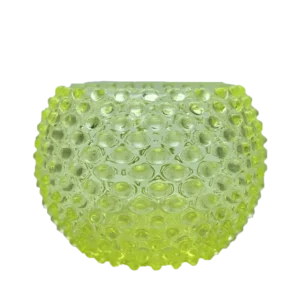 Váza 10cm - Hobnail – Ananas - uranová žluť