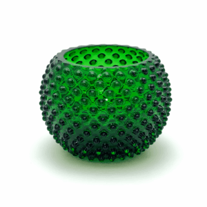 Skleněná Váza Ananas tmavá zelená