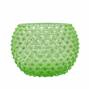 Váza 18cm - Hobnail – Ananas - uranová zeleň
