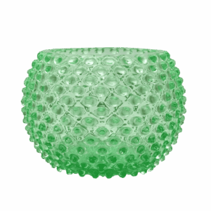 Váza 18cm - Hobnail – Ananas - uranový beryl