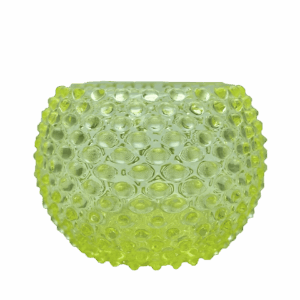 Váza 18cm - Hobnail – Ananas - uranová žluť