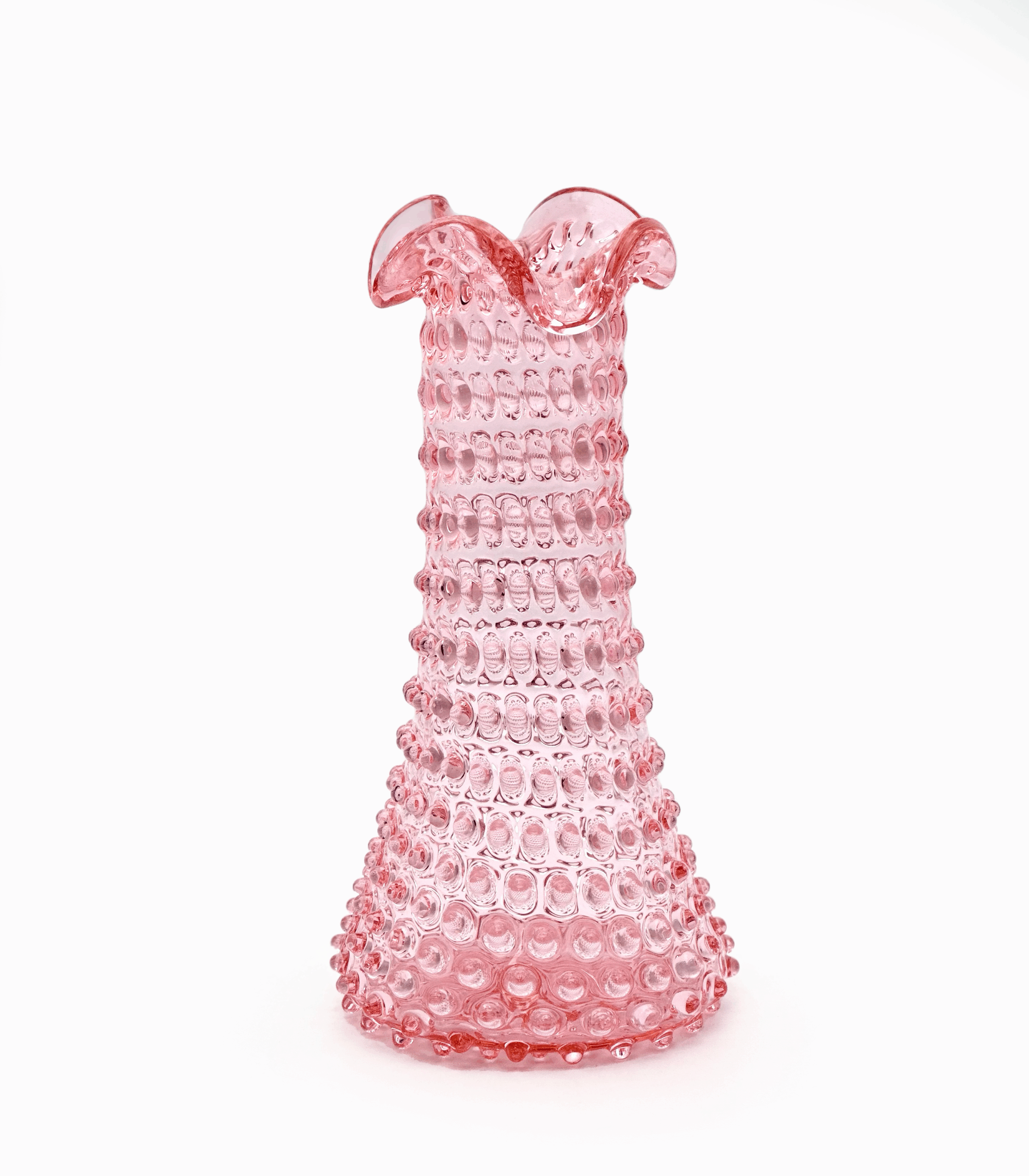 Kolekce ananas hobnail váza růžová