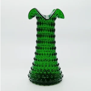 Váza 32cm - Hobnail - Ananas - tmavě zelená