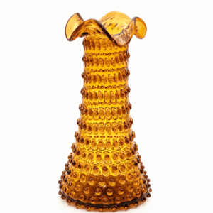 Váza hobnail ananas amber vysoká