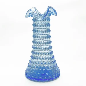Váza 32cm - Hobnail - Ananas - světle modrá