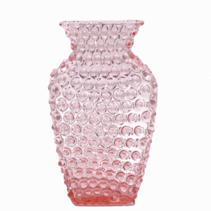 Váza hobnail kolekce ananas růžová