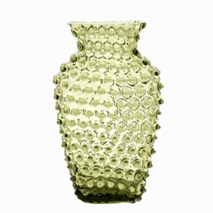 Váza kolekce ananas hobnail lesní zelená