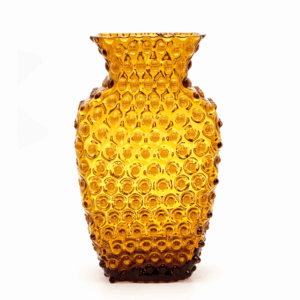 Kolekce hobnail ananas váza amber