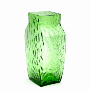 Váza s optikou světle zelená