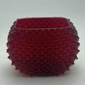 Váza 15cm - Hobnail - Ananas - granát