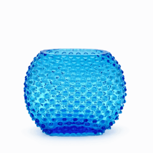 Váza ananas hobnail akvamarín