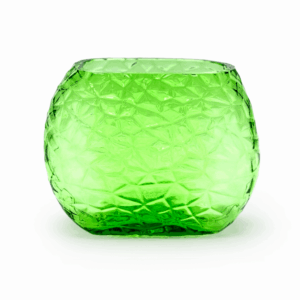 Váza s optikou světle zelená