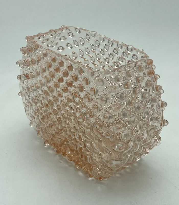 Váza 15cm - Hobnail - Ananas - meruňka - Obrázek 2