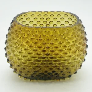 Váza 15cm - Hobnail - Ananas - zelenohnědá