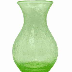 Váza 25cm - Krakle - uranová zeleň