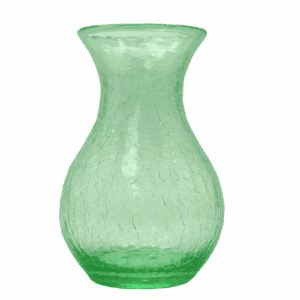 Váza 25cm - Krakle - uranový beryl