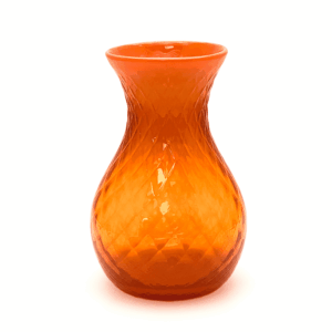 Váza káro oranžová