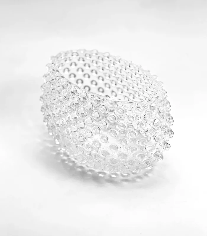 Váza - Mísa lodička velká - Ananas - Hobnail - křištál