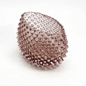 Váza - Mísa lodička velká - Ananas - Hobnail - fialka ametyst