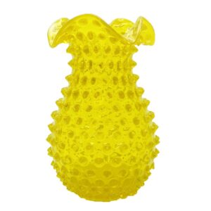 Váza 18cm – Hobnail – Ananas – žlutá