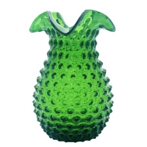 Váza 18cm – Hobnail – Ananas - tmavě zelená