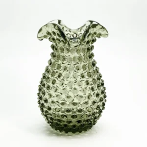 Váza 18cm – Hobnail – Ananas – lesní zelená