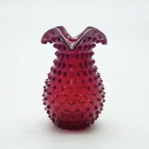 Váza 18cm – Hobnail – Ananas – granát