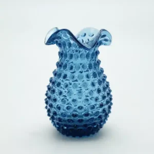 Váza 18cm – Hobnail – Ananas – modrý kouř