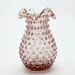 Váza 21cm - Hobnail - Ananas - fialka ametyst