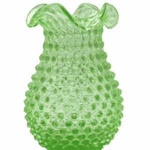Váza 21cm - Hobnail – Ananas – uranová zeleň