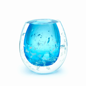 Skleněná Váza Aqua Silver